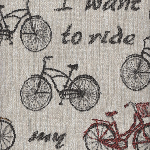 Keep Pedaling Jacquard Fabric - Yard / Classic - Revolution Upholstery Fabric