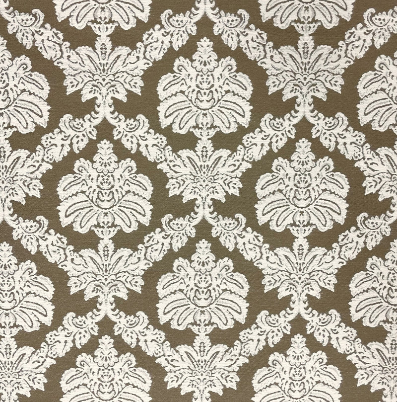 Tres Chic- Discontinued - Yard / Taupe - Revolution Upholstery Fabric
