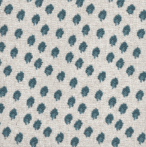 Spottie Dottie- Jacquard Upholstery Fabric - Swatch / Teal - Revolution Upholstery Fabric