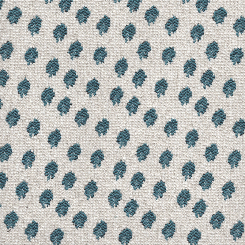 Spottie Dottie- Jacquard Upholstery Fabric - Swatch / Teal - Revolution Upholstery Fabric