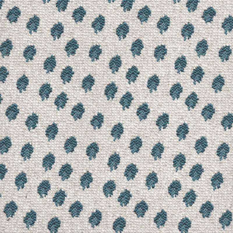 Spottie Dottie- Jacquard Upholstery Fabric - Swatch / Teal - Revolution Upholstery Fabric