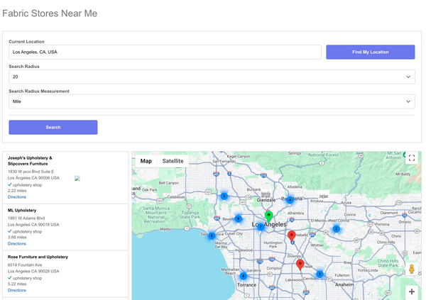 Upholstery Store Near Me